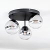 Chehalis Plafoniera, Lampada a sfera 30.5 cm Chiaro, Grigio fumo, 3-Luci