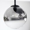 Chehalis Plafoniera, Lampada a sfera 30 cm Chiaro, Grigio fumo, 3-Luci