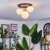 Chehalis Plafoniera, Lampada a sfera 30 cm Bianco, 3-Luci