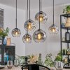 Ripoll Lampadario a sospensione, Lampada a sfera, Lampada a sospensione Chiaro, Grigio fumo, 6-Luci