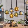 Koyoto Lampadario a sospensione, Lampada a sfera, Lampada a sospensione Blu, Oro, Verde, 6-Luci