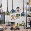 Koyoto Lampadario a sospensione, Lampada a sfera, Lampada a sospensione Ambrato, Blu, Verde, Chiaro, Grigio fumo, 6-Luci