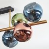 Koyoto Plafoniera, Lampada a sfera Oro, Nero, 8-Luci