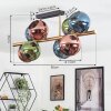 Koyoto Plafoniera, Lampada a sfera Oro, Nero, 8-Luci