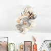 Koyoto Plafoniera, Lampada a sfera Oro, Nero, 8-Luci