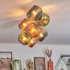 Koyoto Plafoniera, Lampada a sfera Oro, Nero, 8-Luci