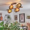 Koyoto Plafoniera, Lampada a sfera Oro, Nero, 8-Luci