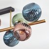 Koyoto Plafoniera, Lampada a sfera Oro, Nero, 8-Luci