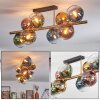 Koyoto Plafoniera, Lampada a sfera Oro, Nero, 8-Luci