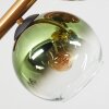 Koyoto Plafoniera, Lampada a sfera Oro, Nero, 8-Luci