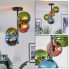 Gastor Plafoniera, Lampada a sfera 32 cm Blu, Verde, Ramato, 4-Luci