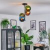Gastor Plafoniera, Lampada a sfera 32 cm Blu, Verde, Ramato, 4-Luci