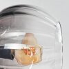 Koyoto Plafoniera, Lampada a sfera 31 cm Chiaro, Grigio fumo, 4-Luci