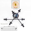Gastor Plafoniera, Lampada a sfera Ambrato, 6-Luci