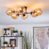 Gastor Plafoniera, Lampada a sfera Ambrato, 6-Luci