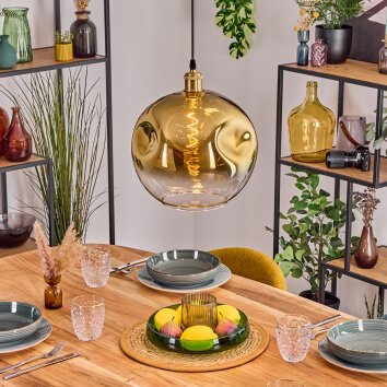 Ripoll Lampadario a sospensione, Lampada a sfera, Lampada a sospensione Oro, 1-Luce Ripoll Lampadario a sospensione, Lampada a sfera, Lampada a sospensione Oro, 1-Luce