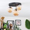 Chehalis Plafoniera, Lampada a sfera 32 cm Ambrato, 3-Luci