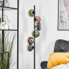 Gastor Lampada a sfera, Lampada da terra 34 cm Blu, Cromo, Verde, Chiaro, Ramato, Grigio fumo, 6-Luci