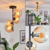 Koyoto Plafoniera, Lampada a sfera 31 cm Ambrato, Chiaro, 4-Luci