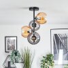 Koyoto Plafoniera, Lampada a sfera 31 cm Ambrato, Grigio fumo, 4-Luci