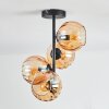 Koyoto Plafoniera, Lampada a sfera 31 cm Ambrato, 4-Luci