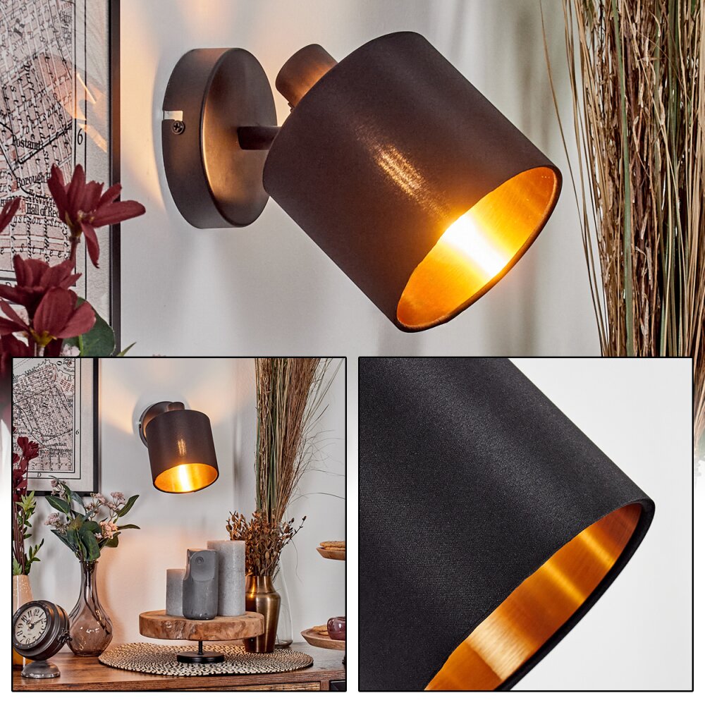 Alsen Applique, Faretto da parete Nero, 1-Luce main product photo