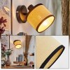 Chellas Applique, Faretto da parete Nero, 1-Luce