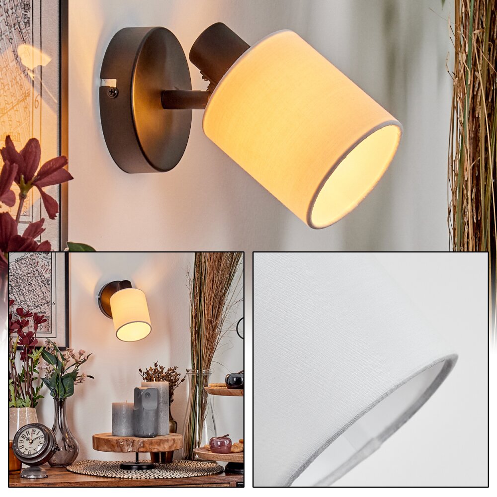 Fallhagen Applique, Faretto da parete Nero, 1-Luce main product photo
