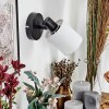 Fallhagen Applique, Faretto da parete Nero, 1-Luce