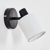 Fallhagen Applique, Faretto da parete Nero, 1-Luce