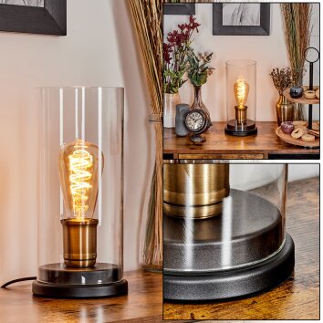 Xaron Lampada da tavolo Ottone, Nero, 1-Luce