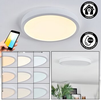 Finsrud Plafoniera, Panel LED Bianco, 1-Luce