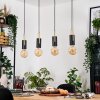 Veria Lampadario a sospensione, Lampada a sospensione Ottone, Nero, 4-Luci