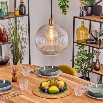 Koyoto Lampadario a sospensione, Lampada a sfera, Lampada a sospensione Oro, 1-Luce