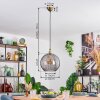 Koyoto Lampadario a sospensione, Lampada a sfera, Lampada a sospensione Oro, 1-Luce