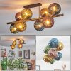 Koyoto Plafoniera, Lampada a sfera Oro, Nero, 8-Luci