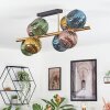 Koyoto Plafoniera, Lampada a sfera Oro, Nero, 8-Luci