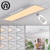 Belan Plafoniera, Panel LED Bianco, 1-Luce, Telecomando