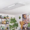 Belan Plafoniera, Panel LED Bianco, 1-Luce, Telecomando