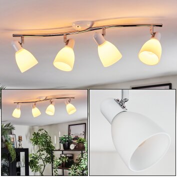 Starkeryd Plafoniera, Faretto da soffitto Cromo, Bianco, 4-Luci