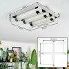 Zamar Plafoniera LED Cromo, 3-Luci