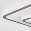 Borin Plafoniera LED Grigio, Bianco, 1-Luce