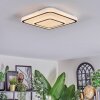 Borin Plafoniera LED Grigio, Bianco, 1-Luce