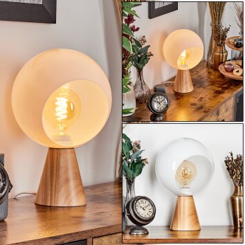 Velmo Lampada da tavolo LED Écru, 1-Luce