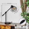 Albreda Lampada da tavolo LED Nero, 1-Luce