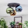 Koyoto Plafoniera, Lampada a sfera 30 cm Blu, Oro, Verde, 3-Luci