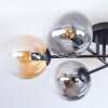 Gastor Plafoniera, Lampada a sfera Ambrato, Chiaro, Grigio fumo, 6-Luci
