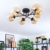 Gastor Plafoniera, Lampada a sfera Ambrato, Chiaro, 6-Luci