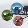 Gastor Plafoniera, Lampada a sfera 62 cm Blu, Verde, Ramato, 6-Luci