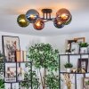Gastor Plafoniera, Lampada a sfera 62 cm Blu, Verde, Ramato, 6-Luci